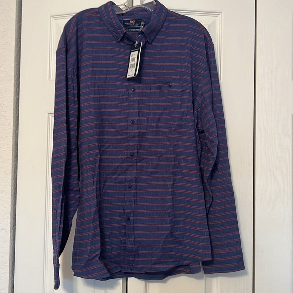 Vineyard Vines Slim Longshore Button Down Shirt XL